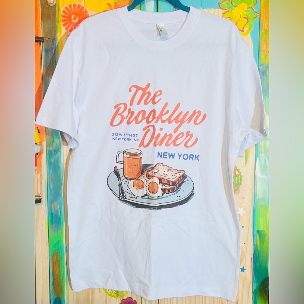 Brooklyn Diner White T-Shirt